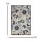Homeroots 5 x 8 ft. Natural & Blue Indoor & Outdoor Area Rug 384859 - alternate 5